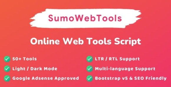 SumoWebTools Online Web Tools Script Nulled Download