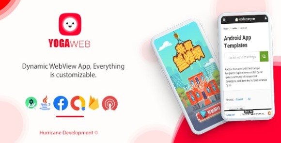 YOGAweb Android WebView Template App Source