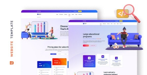 Edison Online Education Website Template Download