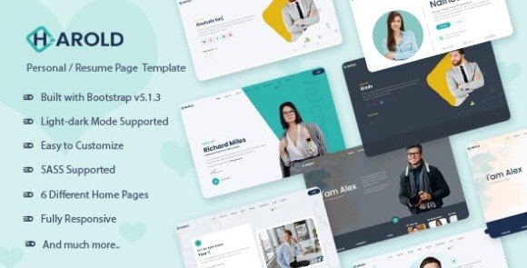 Harold Personal Portfolio Template