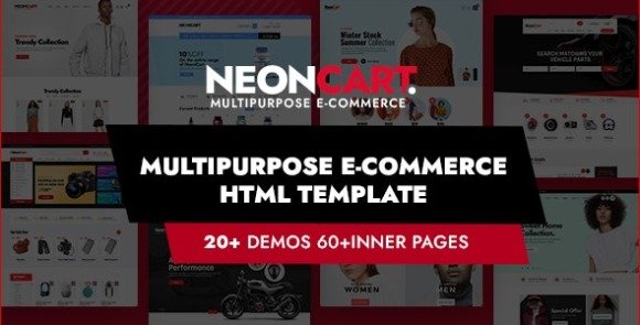 NeonCart Multipurpose Ecommerce Bootstrap HTML Template Download