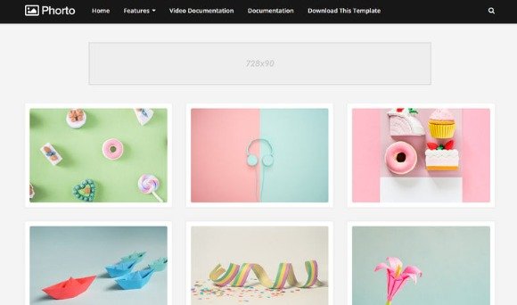 Phorto Premium Blogger Template Free Download