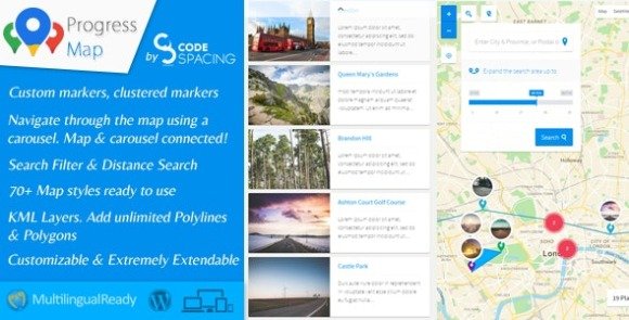 Progress Map WordPress Plugin and Addons Download
