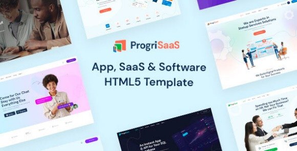 ProgriSaaS Creative Landing Page HTML5 Templates Download