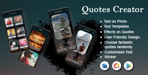 Quote Writer Quote Maker App for Instagram Add Text Text on Photo Editor and Photo Text Editor App Source