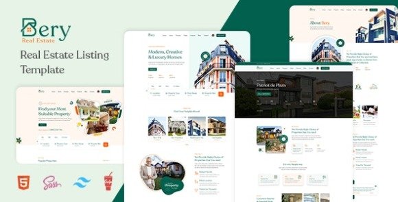 Bery Real Estate Listing Template Free Download