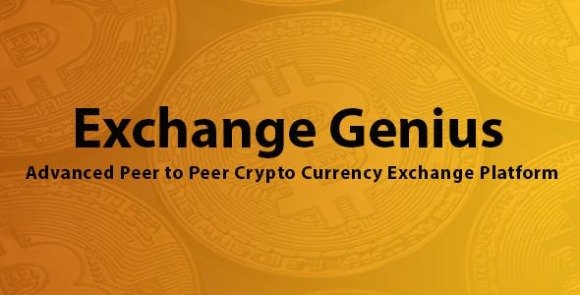 Exchange Genius Advanced Peer to Peer Crypto Currency Exchange Platform Software