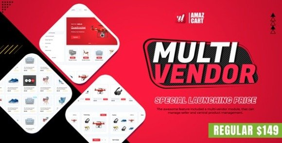 Multi-Vendor AmazCart Laravel Ecommerce System CMS Script