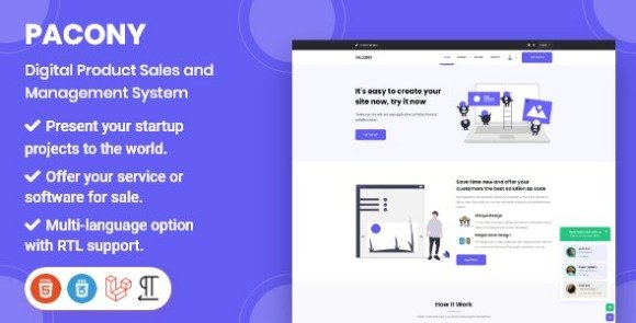 Pacony Digital Product Sales and Management Script Download