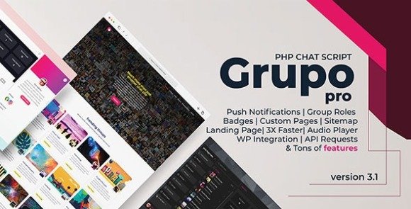 Grupo Chat Chat Room and Private Chat PHP Script