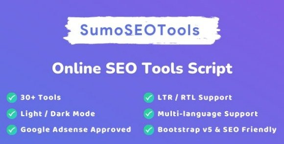 SumoSEOTools Online SEO Tools Script Nulled Download