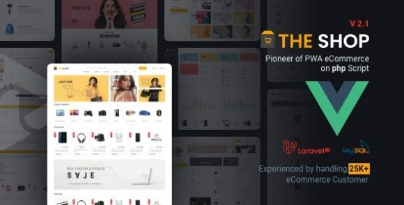 The Shop PWA eCommerce CMS Nulled PHP Script
