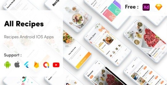 Flutter Recipe Pro Recipes Mobile App Cookbook with Admin Panel Flutter Mobile App