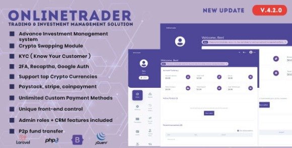OnlineTrader Trading and Investment Management System PHP Script