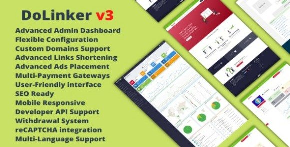 DoLinker Ultimate URL Shortener Platform PHP Script