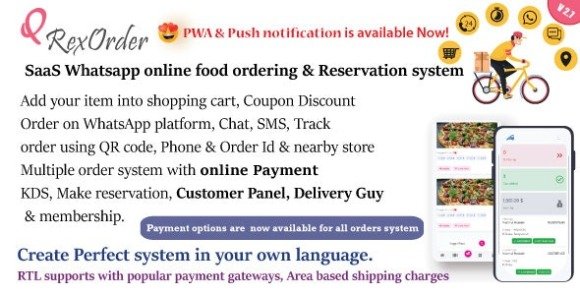 QrexOrder SaaS QR Menu Restaurants WhatsApp Online Ordering Reservation