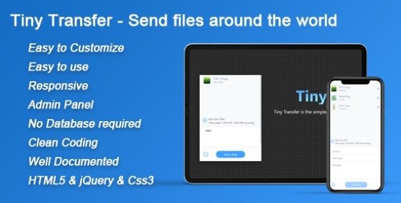TinyTransfer Send Files Around the World PHP Script