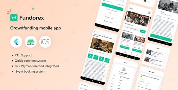 Crowdfunding Platform Flutter Mobile App Fundorex