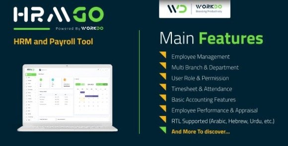 HRMGo HRM and Payroll Tool Nulled PHP Script