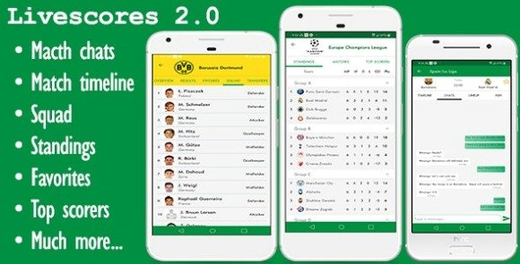 LiveScore Football Android Full App Admob Source Code