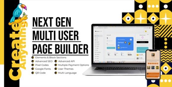 Rio Pages Next Gen Multi User Page Builder PHP Script