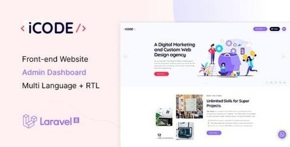 iCode Multipurpose Website CMS and Creative Agency Management System
