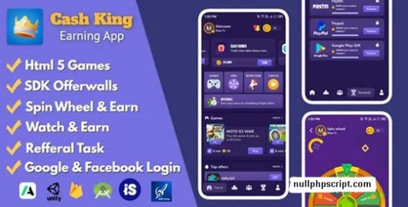 Cash King Android Earning App with Admin Panel Source Code
