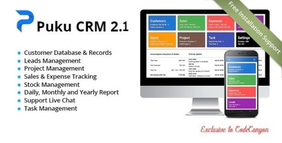 Puku CRM Realtime Open Source CRM PHP Script