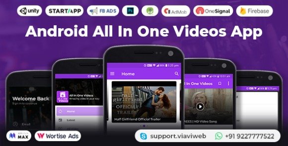 Android All In One Videos App DailyMotion Vimeo YouTube Server Videos Admob with GDPR