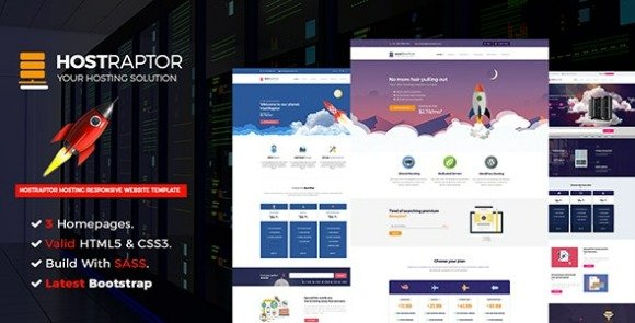 Host Raptor Hosting Domain HTML5 Template