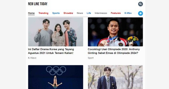 New Line Today News Blogger Template
