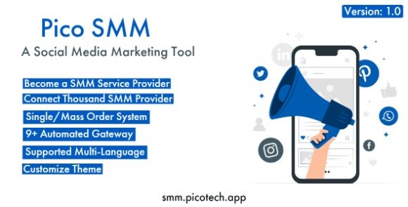 PicoSMM Social Media Marketing Script Panel Nulled