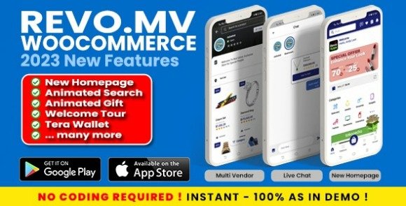 RevoMV Multivendor WCFM Marketplace Flutter Android iOS App