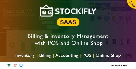 Stockifly SaaS Billing and Inventory Management with POS and Online Shop