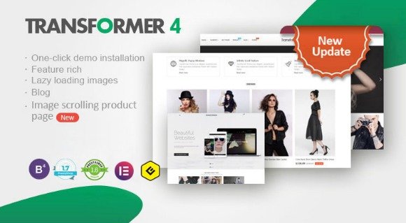 Transformer PrestaShop Theme Responsive Template