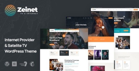 Zeinet Internet Provider and Satellite TV WordPress Theme