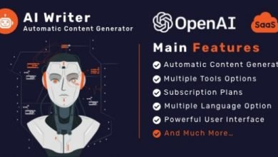AI Writer SaaS Powerful Automatic Content Generator Tools Writing Assistant