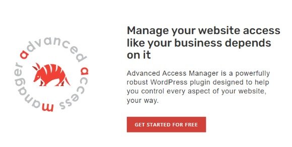 Advanced Access Manager Complete WordPress Plugin