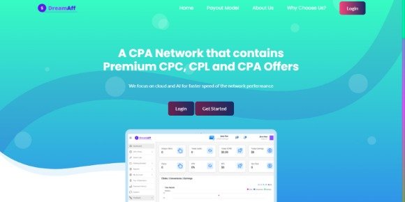 DreamAff CPA Affiliate PHP Script