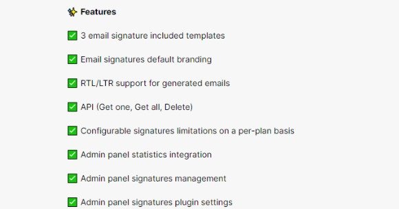 Email Signatures Plugin AltumCode Addon