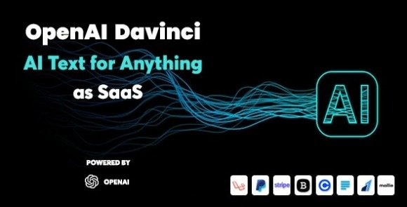 OpenAI Davinci AI Writing Assistant and Content Creator as SaaS