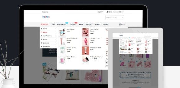 Pretty Menu Advanced Menu Builder Module for PrestaShop