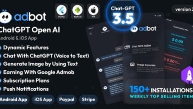 AdBot ChatGPT Open AI Android and iOS App Source