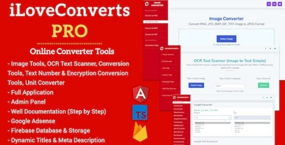 All in One iLoveConverts PRO Online Converter Tools Full Production with Admin Panel