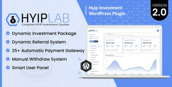 HYIPLab HYIP Investment WordPress Plugin Nulled