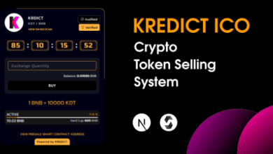 KREDICT ICO Crypto Token Selling System