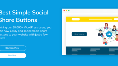 Simple Social Buttons WordPress Plugin