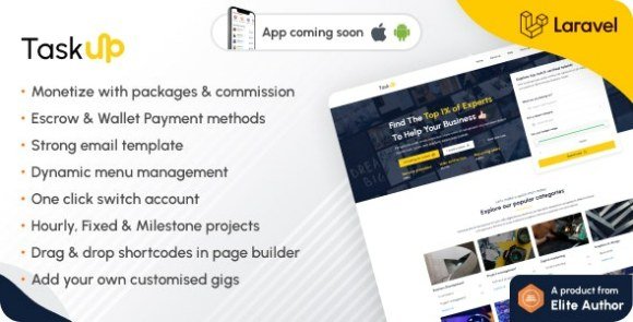 Taskup Freelance and Service Finder Marketplace Script