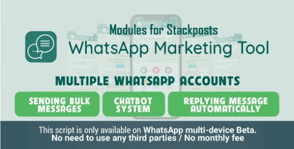 Whatsapp Marketing Tool Module for Stackposts