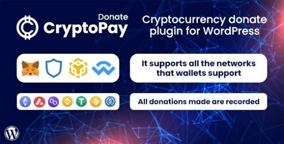 CryptoPay Donate Cryptocurrency Donate Plugin for WordPress
